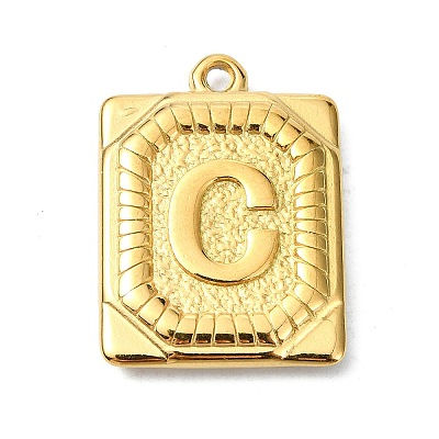Ion Plating(IP) 304 Stainless Steel Pendants STAS-U033-01G-C-1