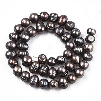 Natural Cultured Freshwater Pearl Beads Strands PEAR-N013-08D-1