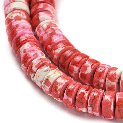 Baking Paint Synthetic Turquoise Beads Strands G-H060-02B-12-1