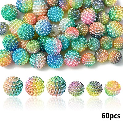 Imitation Pearl Acrylic Beads OACR-YW0002-09B-1