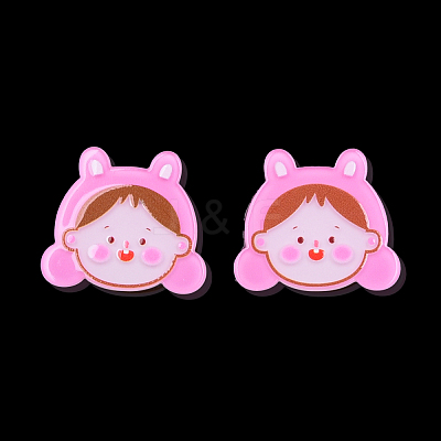 Printed Acrylic Cabochons OACR-N135-08-1