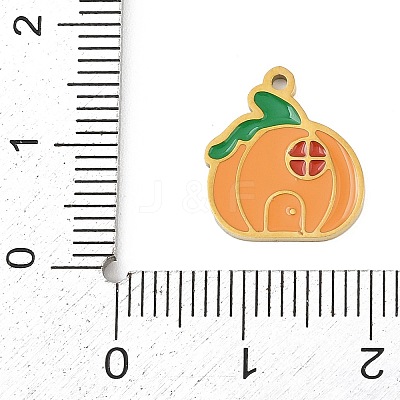 Halloween 304 Stainless Steel Enamel Pendants LS-FIND-I068-01G-07-1