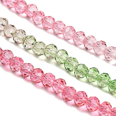 Transparent Painted Glass Beads Strands DGLA-A034-T3mm-A18-1