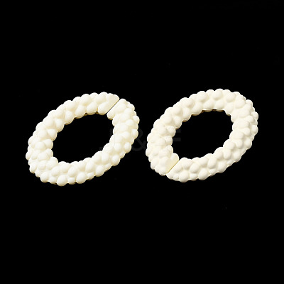 Spray Painted CCB Plastic Linking Rings CCB-Q091-011F-1
