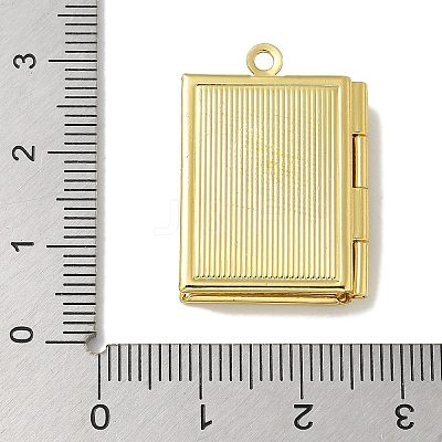 Brass Locket Pendants X-KK-Q019-11G-1