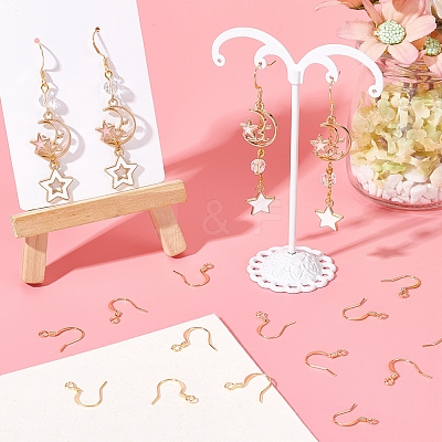 100Pcs Brass Earring Hooks KK-CN0001-79-1