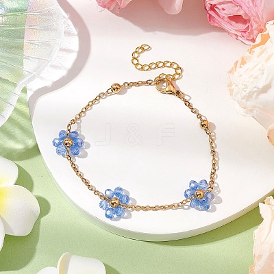 304 Stainless Steel Chain Bracelets BJEW-JB11171-1