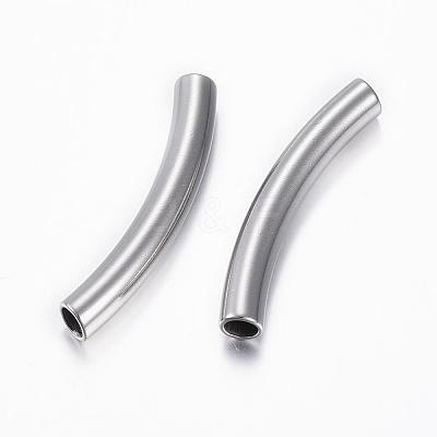 Tarnish Resistant 304 Stainless Steel Tube Beads STAS-H376-122-1