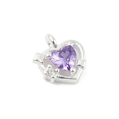 925 Sterling Silver Micro Pave Cubic Zirconia Pendants LS-STER-Q002-02D-1