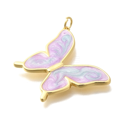 Rack Plating Brass Enamel Pendants KK-M296-02G-02-1