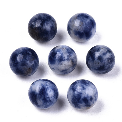 Natural Blue Spot Jasper Beads G-R483-08-8mm-1