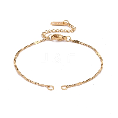 304 Stainless Steel Figaro Chain Bracelet Makings AJEW-JB00967-1