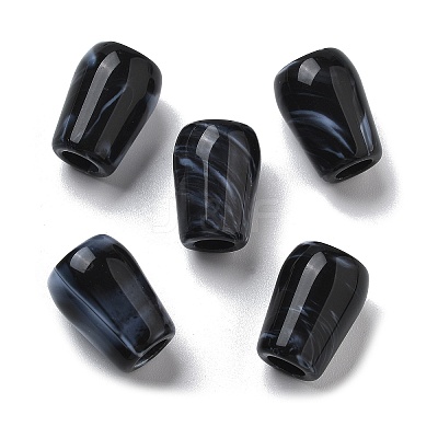 Two Tone Acrylic Beads OACR-S042-03B-1