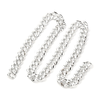 Handmade UV Plating ABS Plastic Curb Chains AJEW-JB00737-04-1