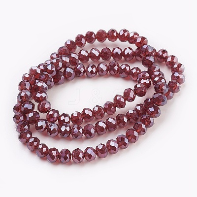 Electroplate Glass Beads Strands LS-GLAA-K027-PL-A03-1
