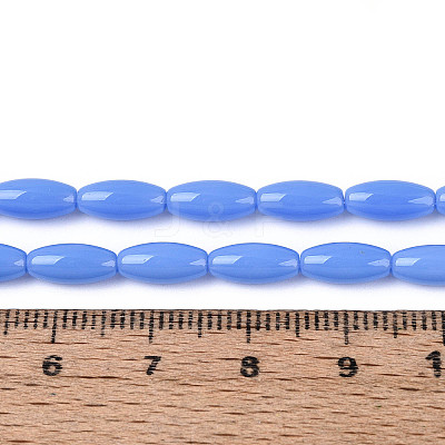 Opaque Glass Beads Strands GLAA-T028-15P-03-1
