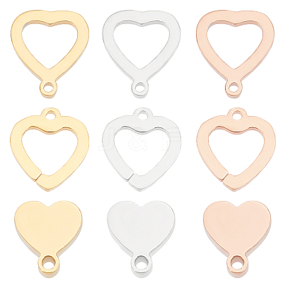 304 Stainless Steel Stamping Blank Tag Charms STAS-UN0014-04-1