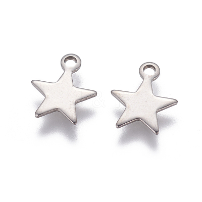 Tarnish Resistant 304 Stainless Steel Charms STAS-G190-27P-B-1