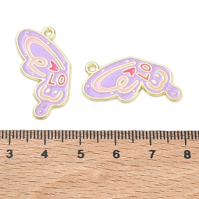 Alloy Enamel Pendants AL-CBA292F-01C-G-1