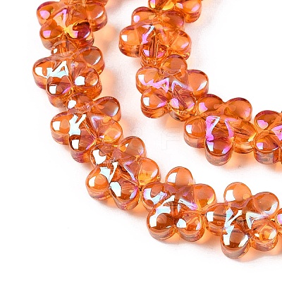Electroplate Glass Beads Strands EGLA-T028-02G-1