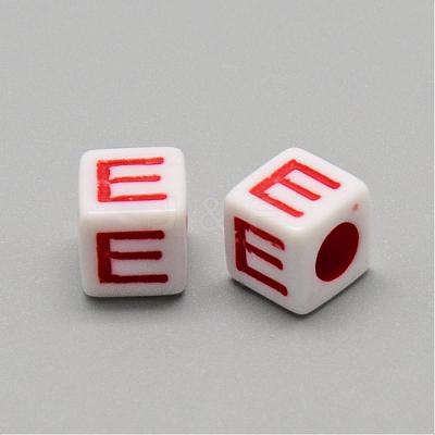 Opaque European Style Acrylic Beads SACR-S297-05-1