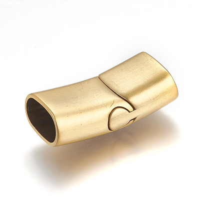 304 Stainless Steel Magnetic Clasps with Glue-in Ends STAS-P224-01G-1