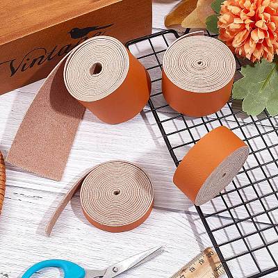 Flat Microfiber Imitation Leather Cord LC-WH0006-07B-05-1