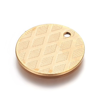 Ion Plating(IP) 304 Stainless Steel Pendants STAS-I098-02-G-1