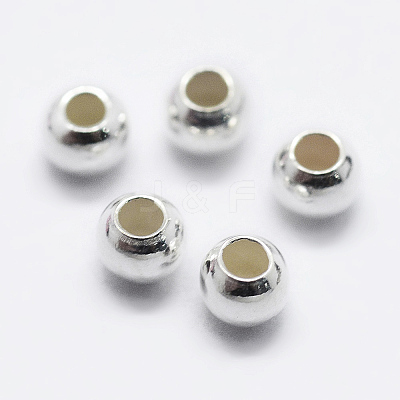 925 Sterling Silver Beads STER-K167-026B-S-1