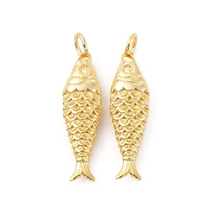 Rack Plating Brass Pendants KK-C021-06G-1