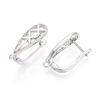 Brass Hoop Earring Findings KK-N267-30P-1