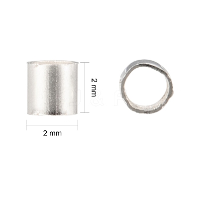 Brass Crimp Beads KK-R077-2mm-S-1