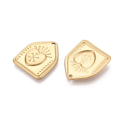 304 Stainless Steel Pendants STAS-T067-82G-1