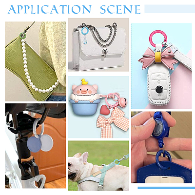 28Pcs 14 Colors Spray Painted Alloy Spring Gate Rings FIND-PH0007-90-1