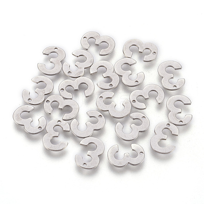 Tarnish Resistant 201 Stainless Steel Charms STAS-F175-01P-3-1