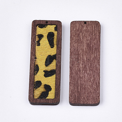 Eco-Friendly Cowhide Leather Big Pendants FIND-S301-30C-05-1