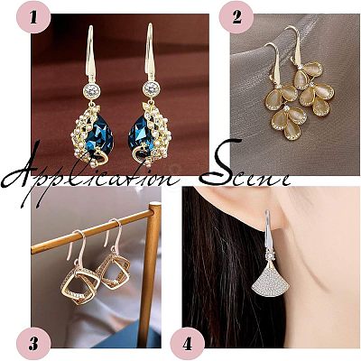 Brass Earring Hooks KK-FH0001-29-1