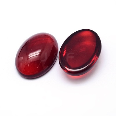 K9 Glass Cabochons Oval Flat Back Cabochons X-GGLA-L002D-01-1