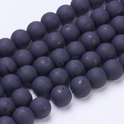 Baking Paint Transparent Glass Bead Strands GLAA-S031-10mm-38-1