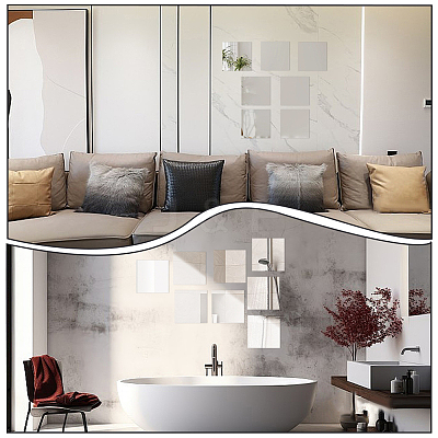 PET Plastic Mirror Wall Stickers DIY-WH0308-435-1