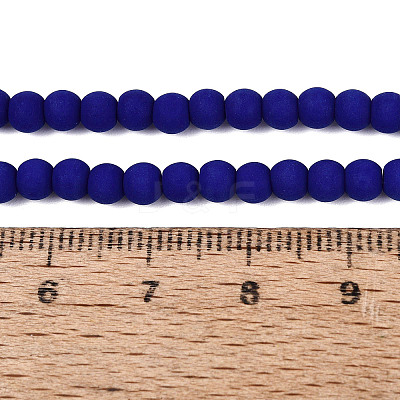 Opaque Glass Beads Strands LS-GLAA-T032-P4mm-MD10-1