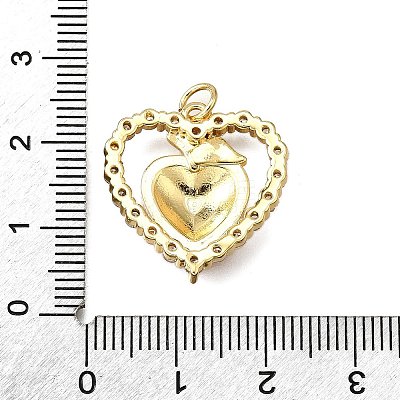 Brass Enamel Pendants KK-B136-04G-03-1