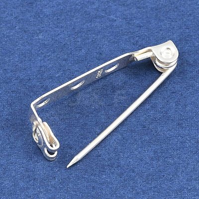 925 Sterling Silver Brooch Findings STER-D311-02S-1