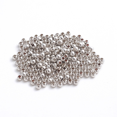 Brass Spacer Beads KK-S753-3mm-P-1