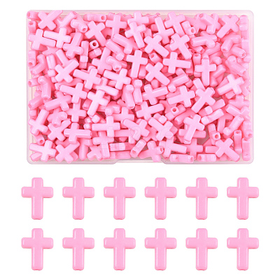 200Pcs Opaque Acrylic Beads SACR-FS0001-39B-1
