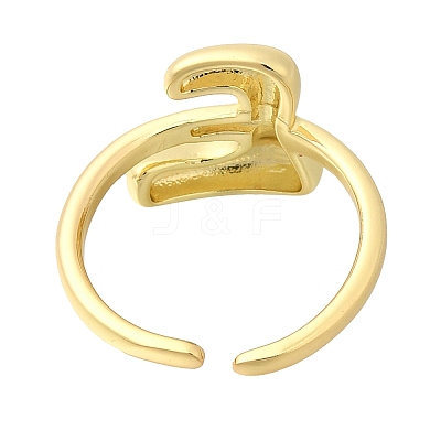 Rack Plating Brass Open Cuff Rings RJEW-S394-01G-E-1