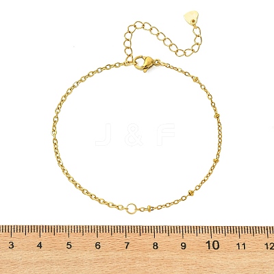 304 Stainless Steel Satellite Chain & Cable Chain Bracelets BJEW-JB14160-01-1