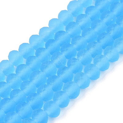 Transparent Glass Beads Strands EGLA-A044-T4mm-MD08-1