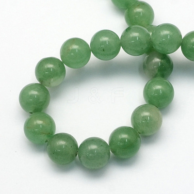 Natural Green Aventurine Round Beads Strands X-G-S150-4mm-1