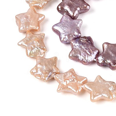 Natural Baroque Keshi Pearl Beads Strands PEAR-S020-Z03-02A-1